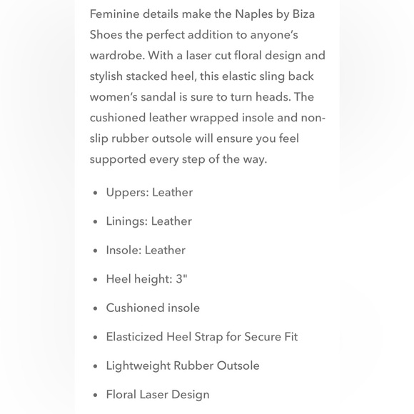 Like new Biza heeled sandals size 37 - Picture 2 of 7